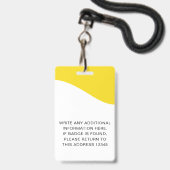 ID-Abzeichen mit Lanyards für Geschäftsmitarbeiter Ausweis (Back with Lanyard)