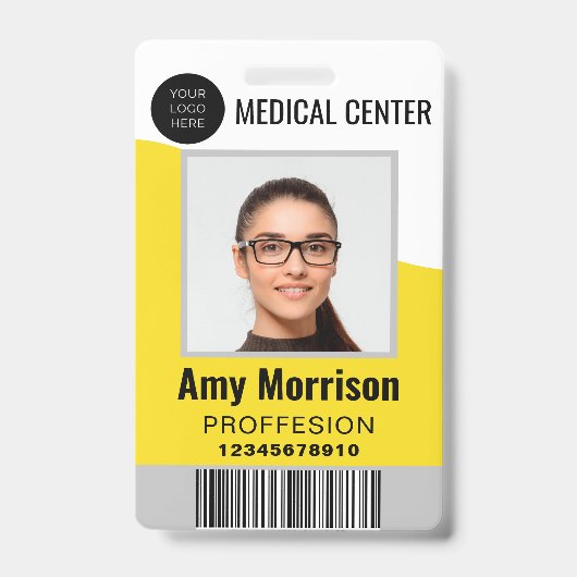 ID-Abzeichen mit Lanyards für Geschäftsmitarbeiter Ausweis (Front)