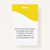 ID-Abzeichen mit Lanyards für Geschäftsmitarbeiter Ausweis (Rückseite)