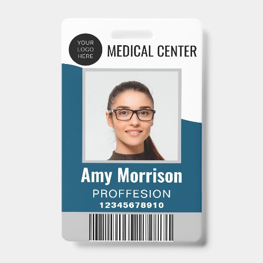 ID-Abzeichen mit Lanyards für Geschäftsmitarbeiter Ausweis (Front)