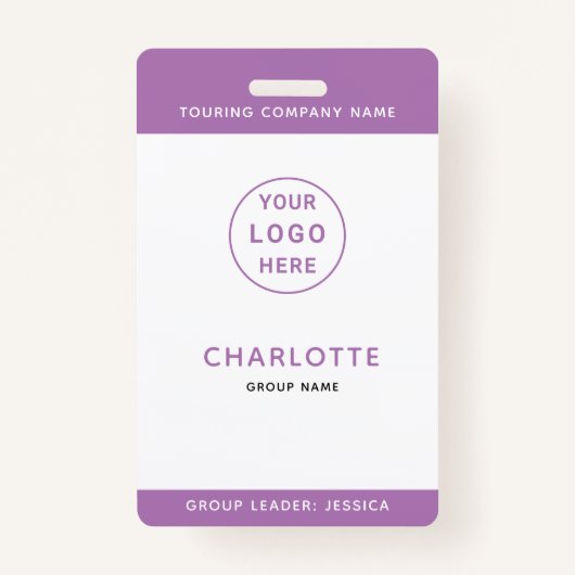 ID Abzeichen Template Children School Tour Musik-T Ausweis (Vorderseite)