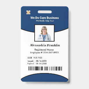 ID-Ausweis Bar Code Foto Mitarbeiter Ausweis