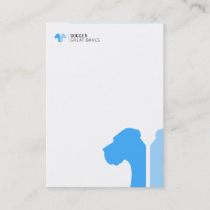 ID blaue Deutsche Dogge Serie Visitenkarte