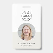 ID-Card-Abzeichen | Minimales Foto für Geschäftsmi Ausweis (Vorderseite)