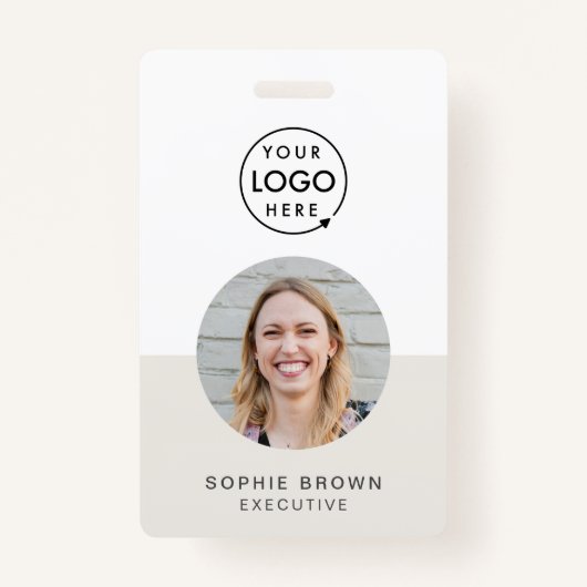 ID-Card-Abzeichen | Minimales Foto für Geschäftsmi Ausweis (Vorderseite)