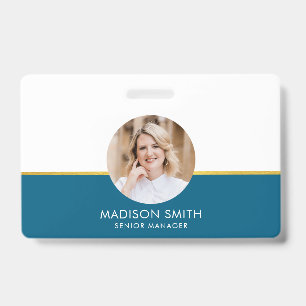 ID Card Abzeichen Modernes Business Staff Foto Ausweis