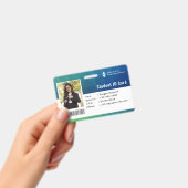 ID Card Badge Modern Business Student Photo Ausweis (Handheld)