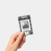 ID Card Foto Name Logo-Bar für Mitarbeiter Ausweis (Handheld)