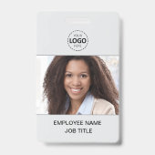ID Card Foto und Logo Upload Mitarbeiter Ausweis (Front)