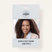 ID Card Foto und Logo Upload Mitarbeiter Ausweis (Vorderseite)