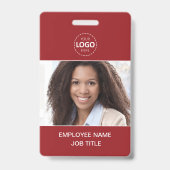 ID Card Foto und Logo Upload Mitarbeiter Ausweis (Vorderseite)
