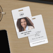 ID Card Foto und Logo Upload Mitarbeiter Ausweis