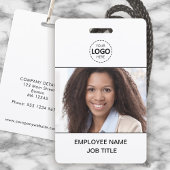 ID Card Foto und Logo Upload Mitarbeiter Ausweis