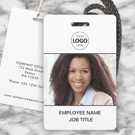 ID Card Foto und Logo Upload Mitarbeiter Ausweis