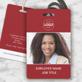 ID Card Foto und Logo Upload Mitarbeiter Ausweis