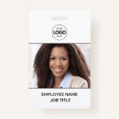 ID Card Foto und Logo Upload Mitarbeiter Ausweis (Vorderseite)