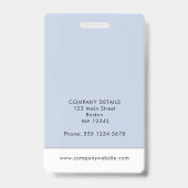 ID Card Foto und Logo Upload Mitarbeiter Ausweis (Back)