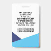 ID Card Identification Badge Ausweis (Rückseite)