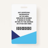 ID Card Identification Badge Ausweis (Rückseite)
