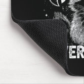 I'd Ck You Over Trash Funny Raccoon Retro Valentin Mousepad (Ecke)