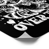 I'd Ck You Over Trash Funny Raccoon Retro Valentin Poster (Ecke)