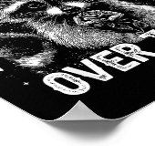 I'd Ck You Over Trash Funny Raccoon Retro Valentin Poster (Ecke)