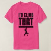 Id Climb jenes Felsklettersteig, der die sonnige K T-Shirt (Design vorne)