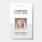 ID CORPORATE LOGO EMPLOYEE PHOTO SILVER AUSWEIS (Vorderseite)
