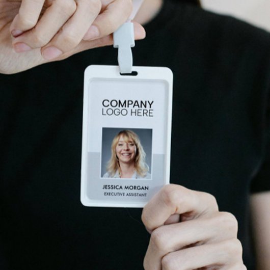 ID CORPORATE LOGO EMPLOYEE PHOTO SILVER AUSWEIS
