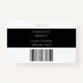 ID des benutzerdefinierten, gelben und schwarzen F Ausweis (Rückseite)