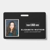 ID des Mitarbeiters mit benutzerdefiniertem QR-Cod Ausweis (Vorderseite)