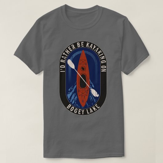 Id eher Kayaking am Bogey Lake in Wisconsin T-Shirt (Design vorne)