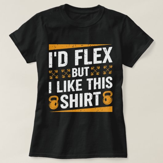 Id Flex, aber ich mag dieses Shirt Fitness Gym Men (Design vorne)