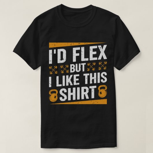 Id Flex, aber ich mag dieses Shirt Fitness Gym Men (Design vorne)