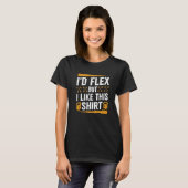 I'd Flex but I Like This Shirt Fitness Gym Men Fun (Vorne ganz)