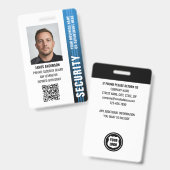 ID-Foto des beruflichen Sicherheitsbeauftragten Bl Ausweis (Front & Back)
