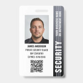 ID-Foto für den beruflichen Sicherheitsdienst grau Ausweis (Vorderseite)