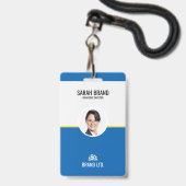 ID für berufliche Mitarbeiter Ausweis (Vorderseite mit Schlüsselband)