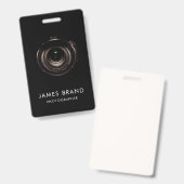 ID für Schwarze Kameras Fotografen Ausweis (Front & Back)