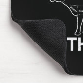 Id Grill, dass Kuhfleisch Fleisch Diagramm Grillen Mousepad (Ecke)