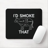 Id Grill, dass Kuhfleisch Fleisch Diagramm Grillen Mousepad (Mit Mouse)