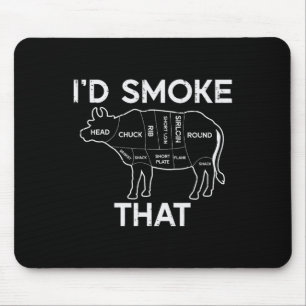 Id Grill, dass Kuhfleisch Fleisch Diagramm Grillen Mousepad