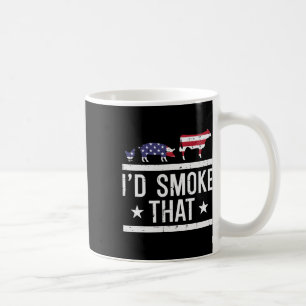 Id Grill, die Hühnerschweinkuh Flag Grillen Barbec Kaffeetasse