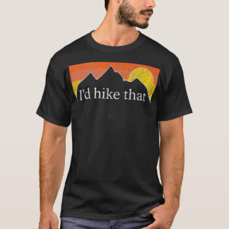 Id Hip That Wiker Wanderberg Sonnenuntergang Vinta T-Shirt