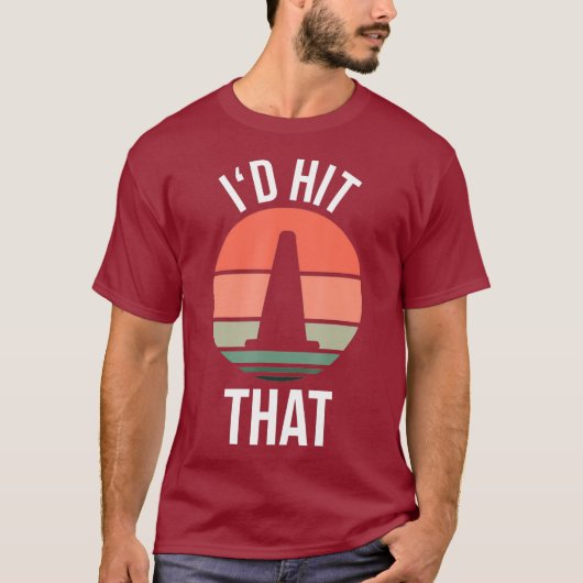 ID-Hit - Cooles Autokross-Design mit Cone T-Shirt (Vorderseite)