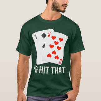 Id Hithat 11 der Blackjack-Karten Glücksspiel vint T-Shirt