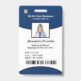 ID Identification Card Bar Code Foto Mitarbeiter Ausweis