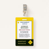 ID-Identifizierungskarte Mitarbeiter der benutzerd Ausweis (Vorderseite mit Klammer)