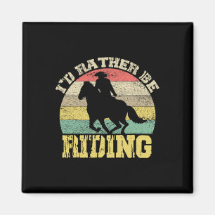 Id ist eher auf Cowboy-Silhouette reiten Magnet