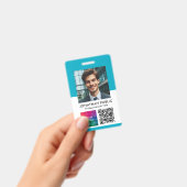 ID-Karte Foto Firmenlogo QR-Code hochladen Ausweis (Handheld)
